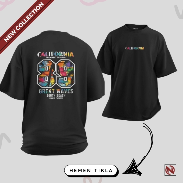 California Yazlık Tişört