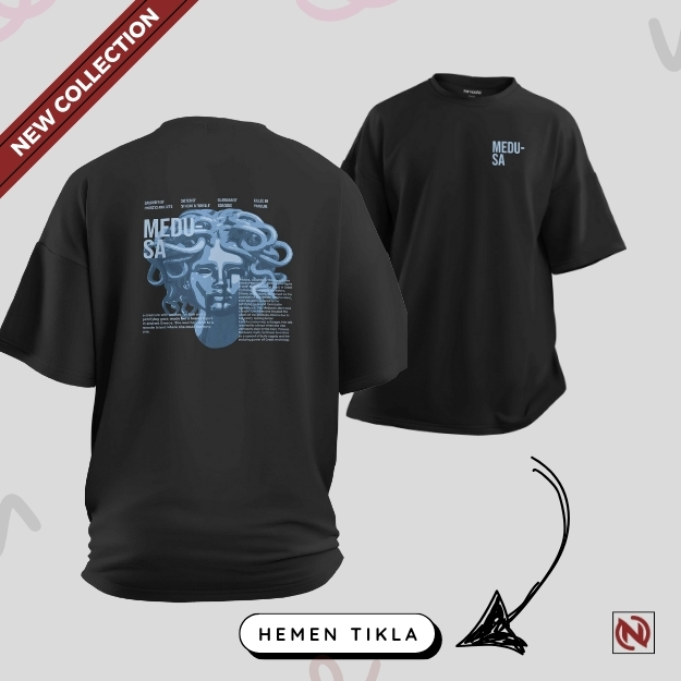 Medusa Oversize Tişört